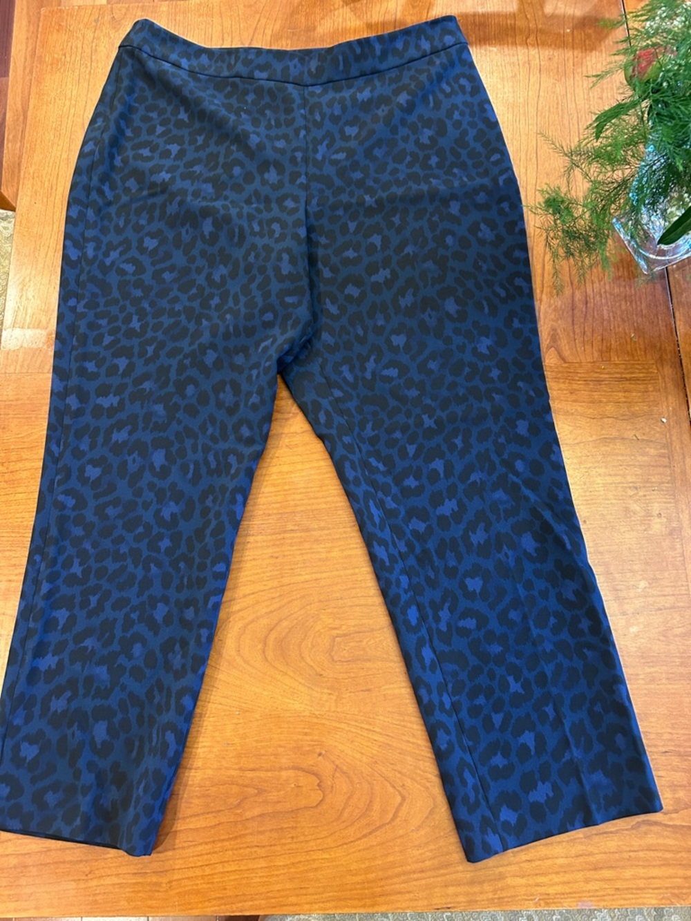 Kate Spade Leopard cropped ankle Pants size 14 - Picture 4 of 5